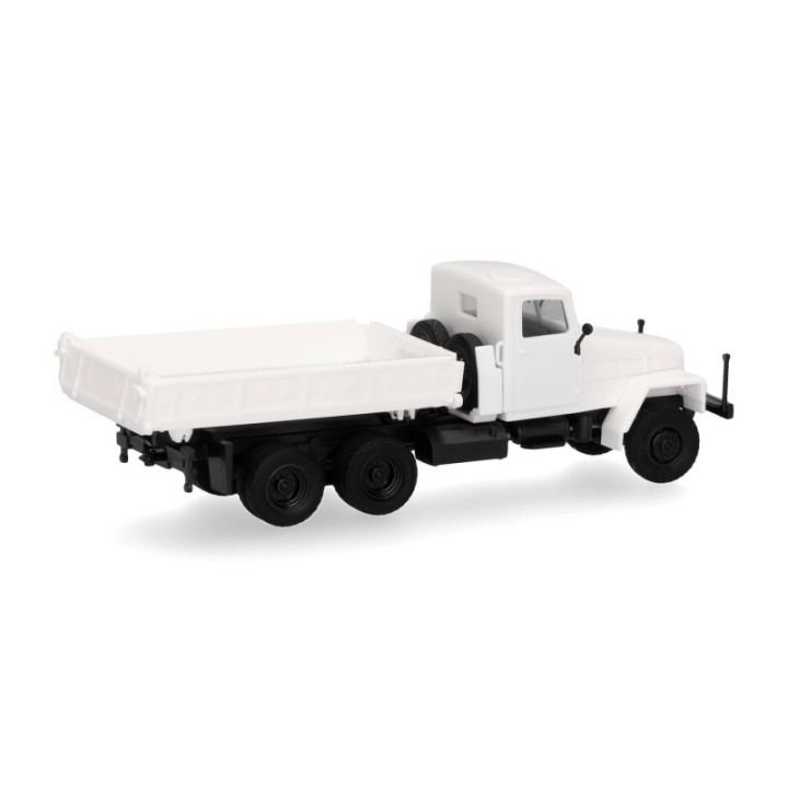 Herpa MiniKit IFA G5 Dreiseitenkipper-LKW 3-akslet hvid – produktbillede 3