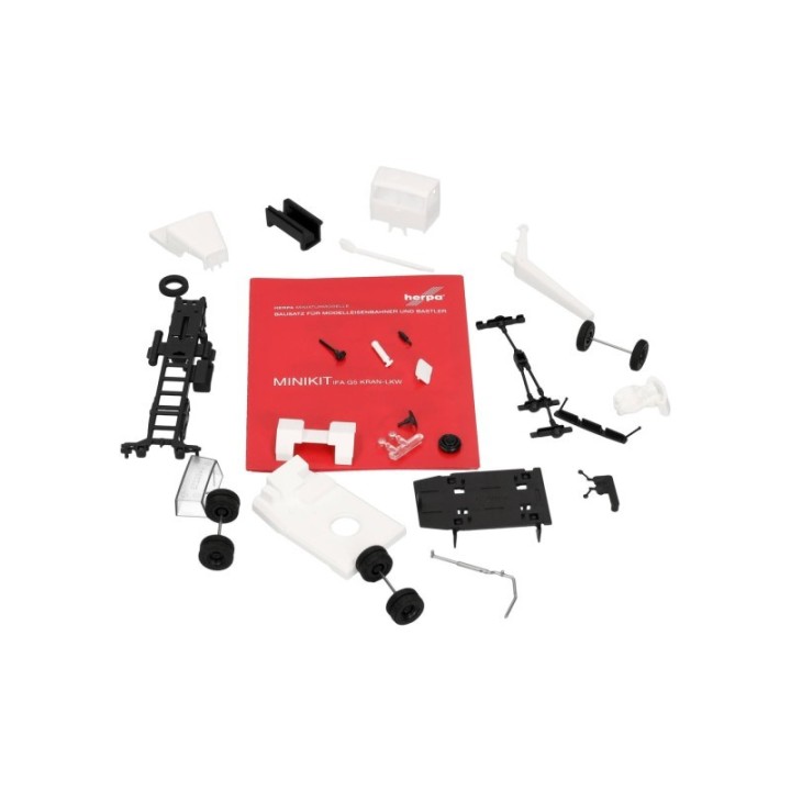 Herpa MiniKit IFA G5 Kran-LKW 3-akslet hvid – produktbillede 4