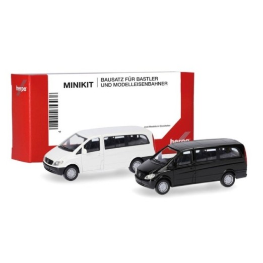 Herpa MiniKit Mercedes-Benz Vito Bus 2002 hvid/sort