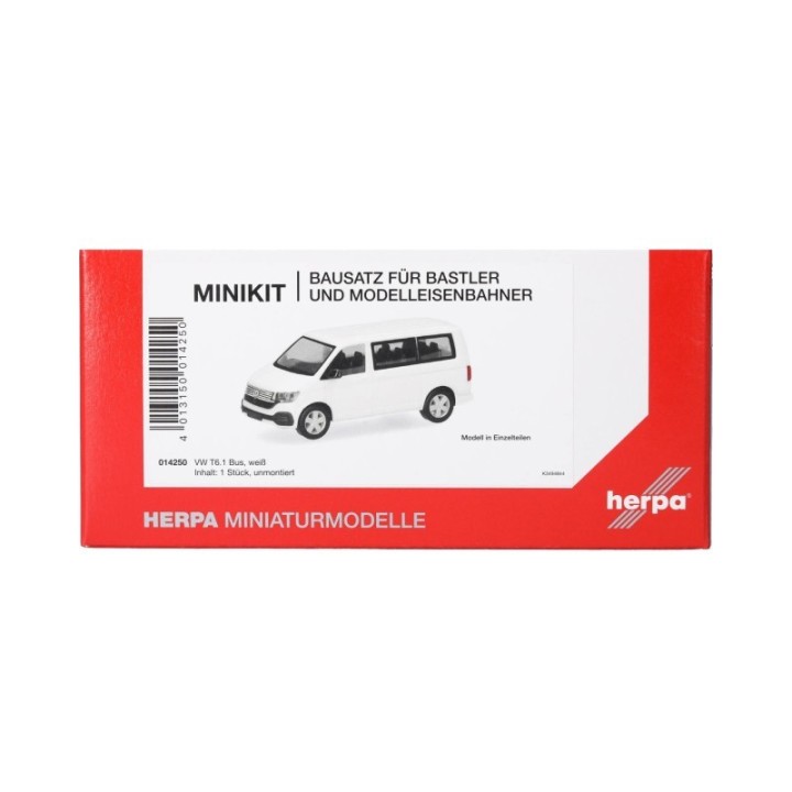 Herpa MiniKit VW T6.1 Bus hvid (1 stk.)