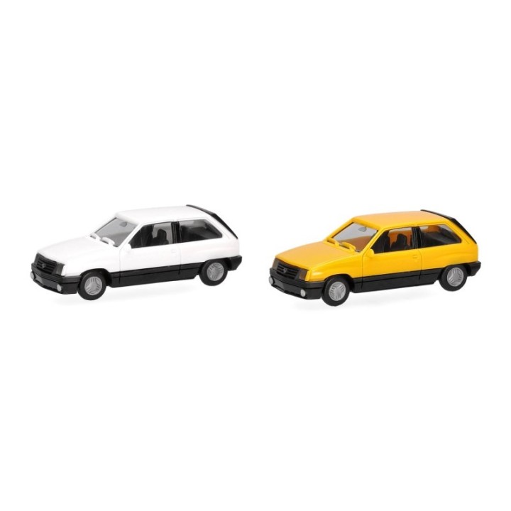 Herpa MiniKit Opel Corsa A SR hvid und gul (2 stk.) – produktbillede 2