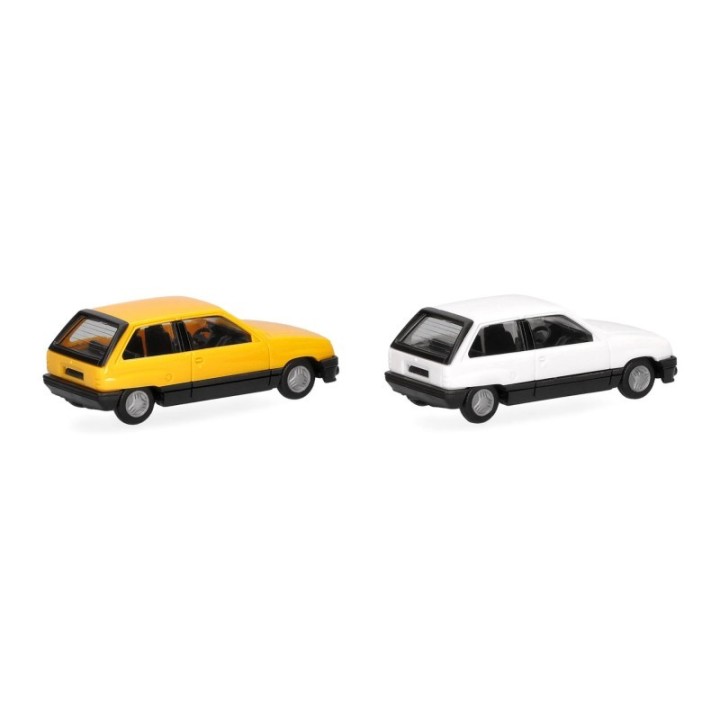 Herpa MiniKit Opel Corsa A SR hvid und gul (2 stk.) – produktbillede 3