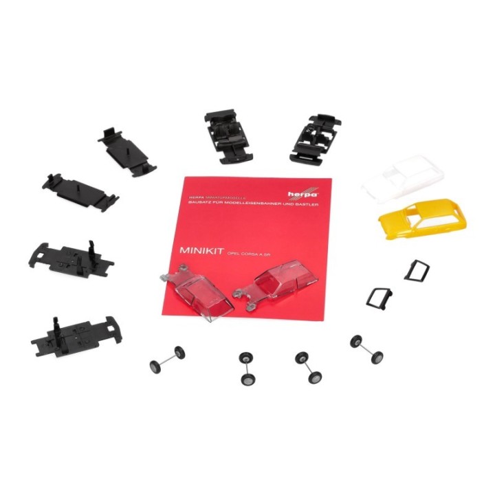 Herpa MiniKit Opel Corsa A SR hvid und gul (2 stk.) – produktbillede 4