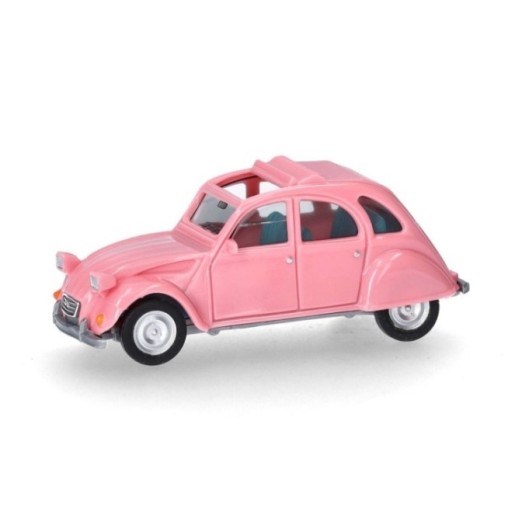 Herpa Citroen 2CV offen hellrosa