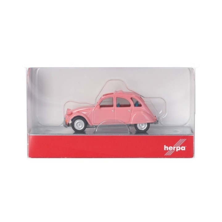 Herpa Citroen 2CV offen hellrosa – produktbillede 5