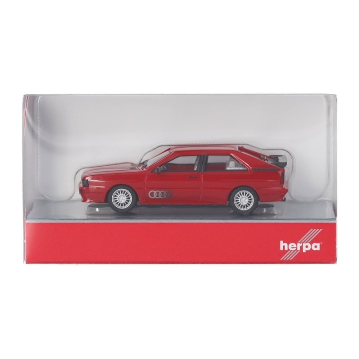 Herpa Audi Ur-Quattro Tornadorød – produktbillede 5