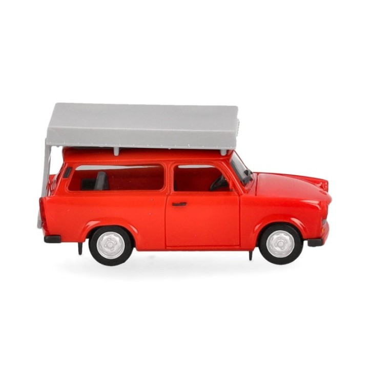 Herpa Trabant 601 Universal knallrød mit Dachzelt – produktbillede 3