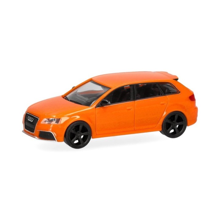 Herpa Audi RS3 Sportback glutorange mit sorten fælge