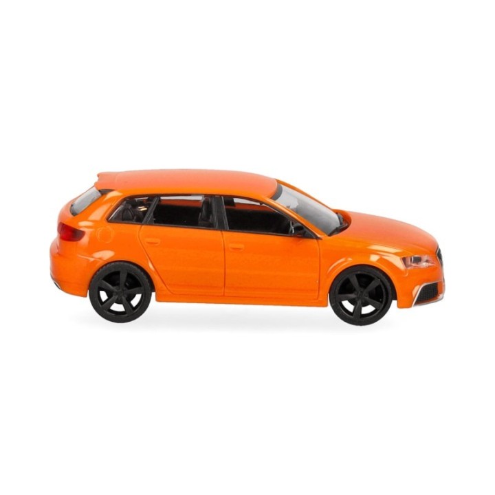 Herpa Audi RS3 Sportback glutorange mit sorten fælge – produktbillede 3