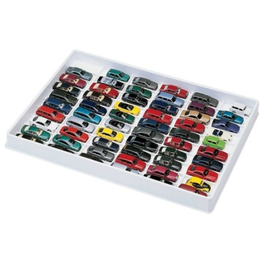 Herpa Sammelbox für PKW (hvid) für 59 Modelle