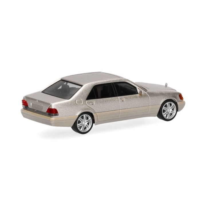 Herpa Mercedes-Benz 600 SEL V12 mit Brabus-fælge rauchsølv metallic – produktbillede 2