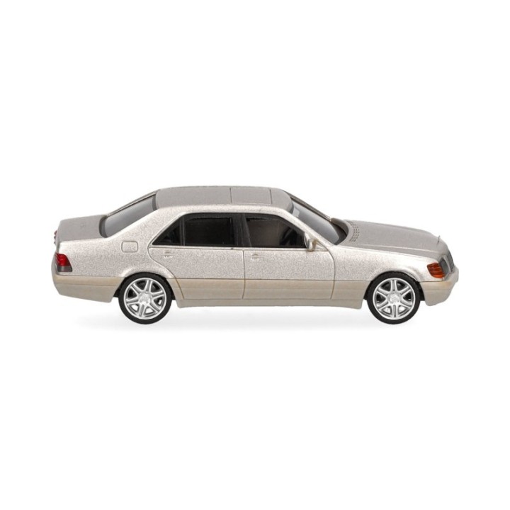 Herpa Mercedes-Benz 600 SEL V12 mit Brabus-fælge rauchsølv metallic – produktbillede 3
