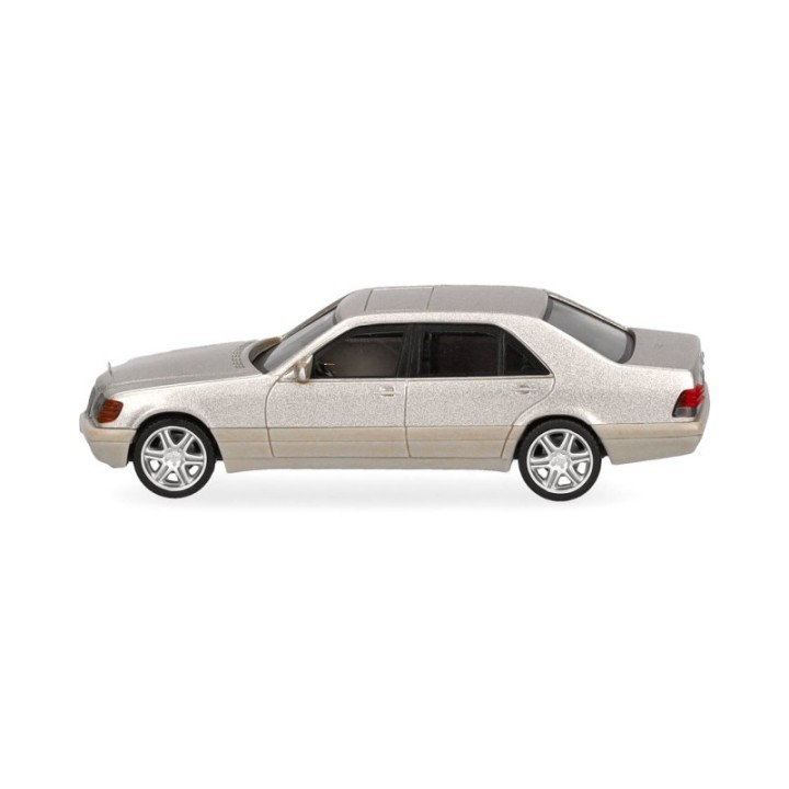 Herpa Mercedes-Benz 600 SEL V12 mit Brabus-fælge rauchsølv metallic – produktbillede 4