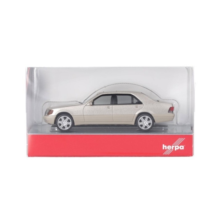 Herpa Mercedes-Benz 600 SEL V12 mit Brabus-fælge rauchsølv metallic – produktbillede 5