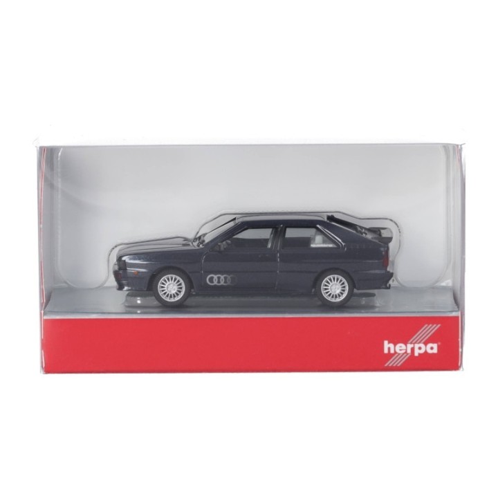 Herpa Audi Ur-Quattro Amazonasblå Metallic – produktbillede 5