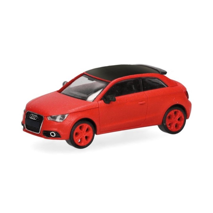 Herpa Audi S1 misanorød perleffekt Dach sort