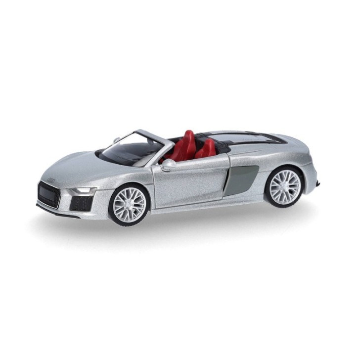 Herpa Audi R8 V10 Spyder eissølv