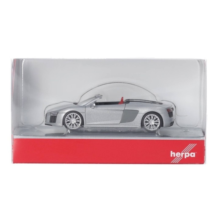 Herpa Audi R8 V10 Spyder eissølv – produktbillede 5