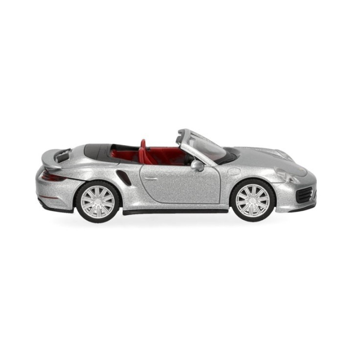 Herpa Porsche 911 (991) Turbo Cabrio dolomitsølv – produktbillede 3