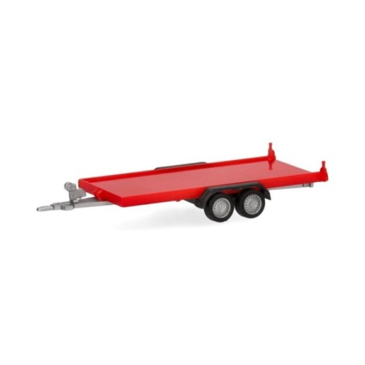 Herpa PKW-Transportanhænger 2-akslet rød