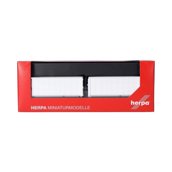 Herpa Abrollmulden gerippt hvid (2 stk.) – produktbillede 5