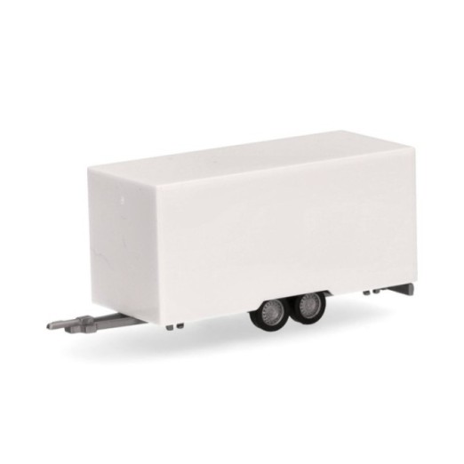 Herpa Kofferanhænger 4 7m für PKW/Transporter hvid