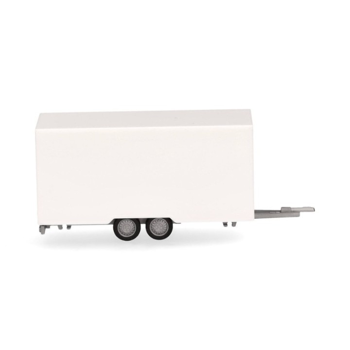 Herpa Kofferanhænger 4 7m für PKW/Transporter hvid – produktbillede 3