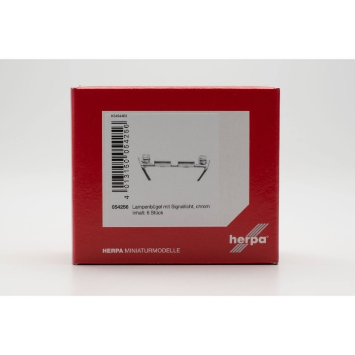 Herpa Tilbehør Lampenbügel chrom mit Signallichtern – produktbillede 2