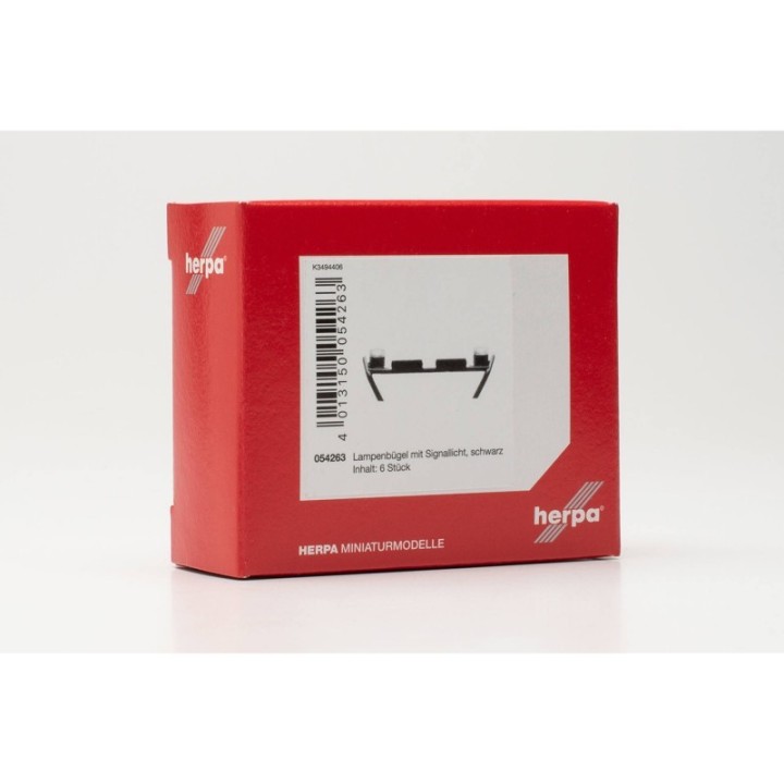 Herpa Tilbehør Lampenbügel sort mit Signallichtern – produktbillede 2