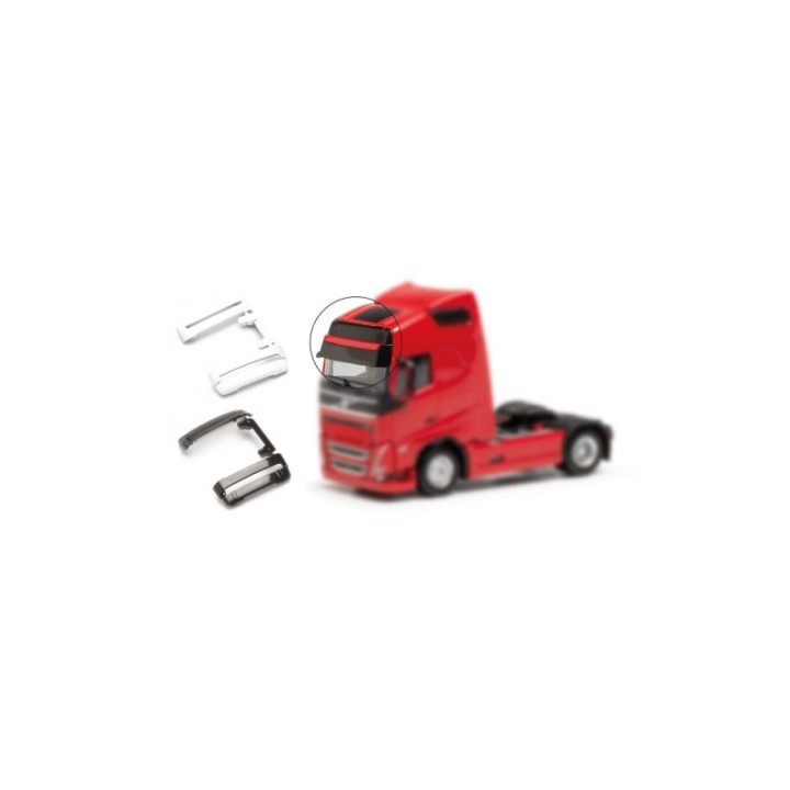 Herpa Tilbehør solskærm groß Volvo FH Gl. XL 4./5. Generation 4xsort/4xhvid