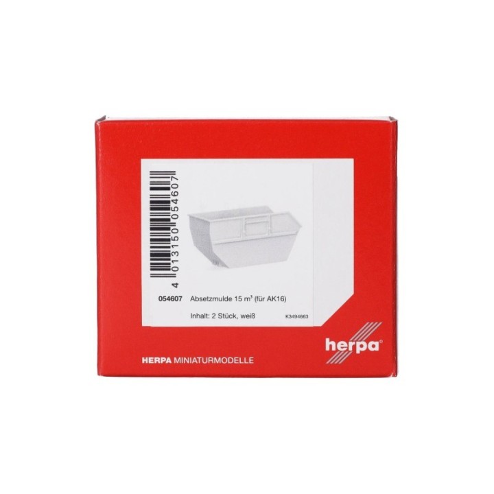 Herpa Absetzmulde groß (2 stk.) hvid – produktbillede 3