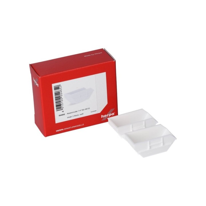 Herpa Absetzmulde klein (2 stk.) hvid – produktbillede 3