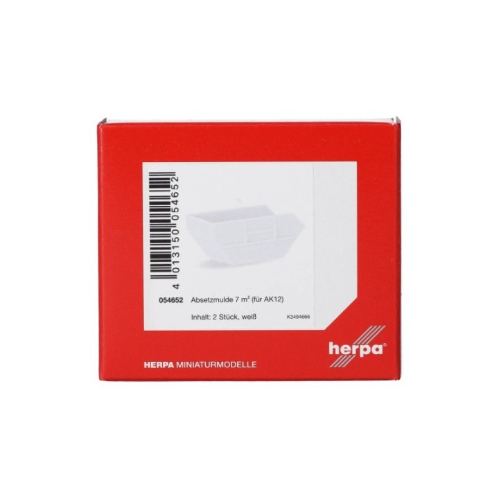Herpa Absetzmulde klein (2 stk.) hvid – produktbillede 4