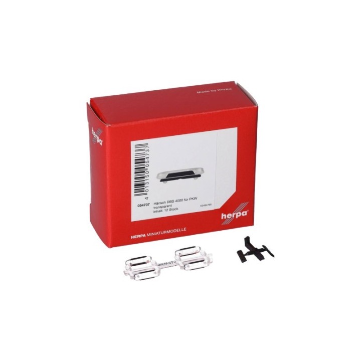 Herpa Tilbehør Hänsch DBS 4000 für PKW transparent (12 stk.) – produktbillede 3
