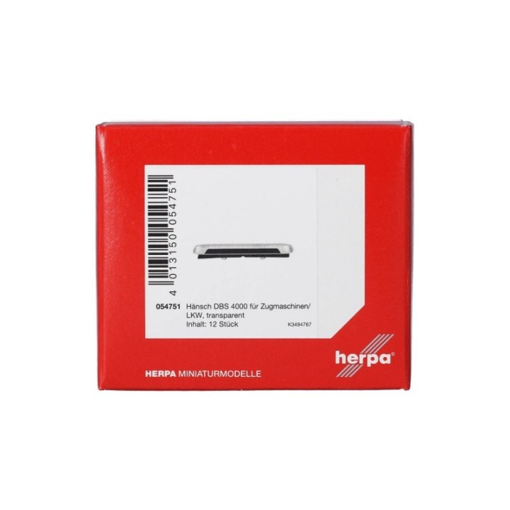 Herpa Tilbehør Hänsch DBS 4000 für Zugm/LKW transparent (12 stk.) – produktbillede 2