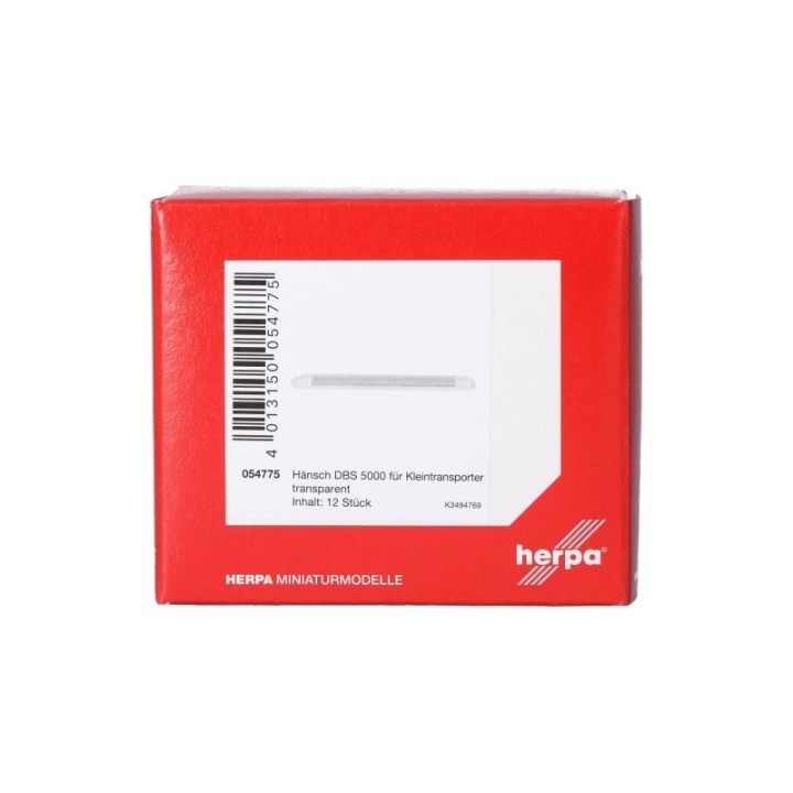 Herpa Tilbehør Hänsch DBS 5000 für Kleintransporter transparent (12 stk.) – produktbillede 3