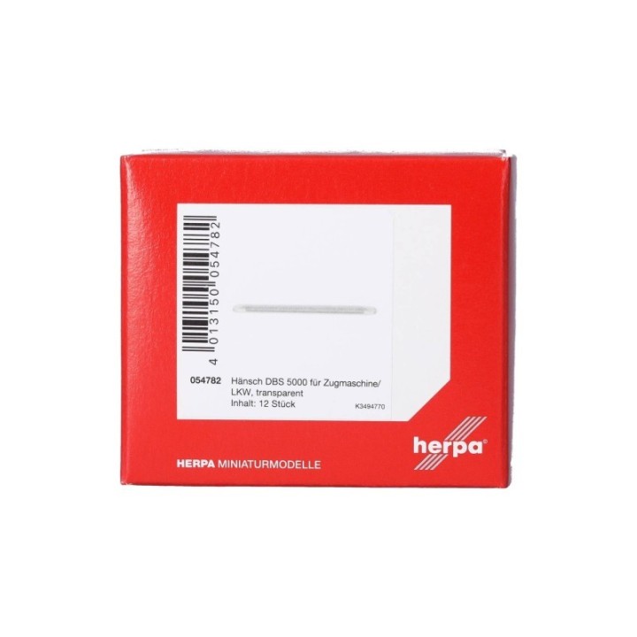 Herpa Tilbehør Hänsch DBS 5000 für Zugm/LKW transparent (12 stk.) – produktbillede 3