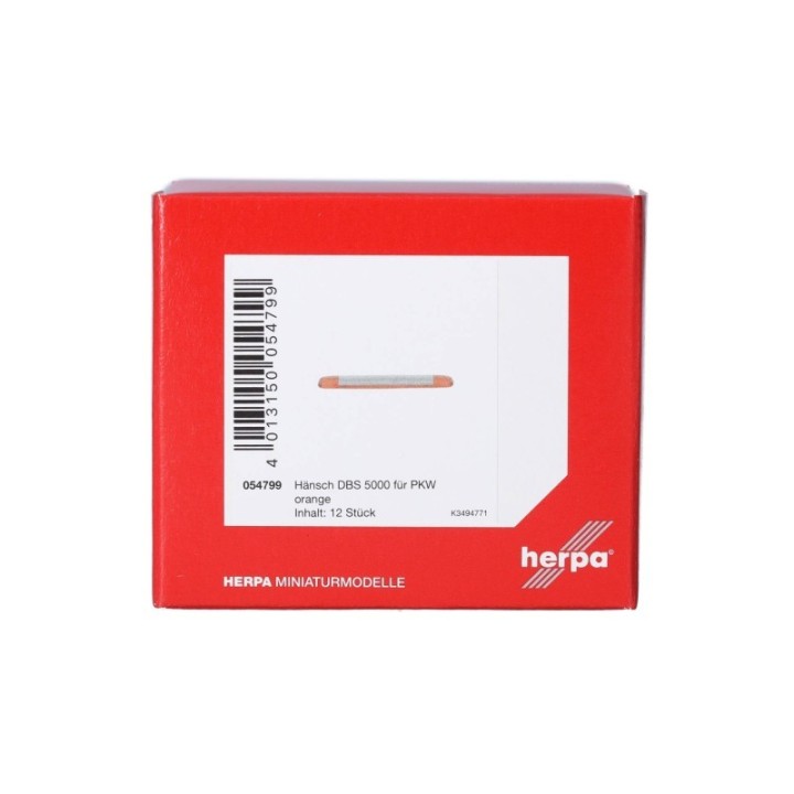 Herpa Tilbehør Hänsch DBS 5000 für PKW orangetransparent (12 stk.) – produktbillede 3