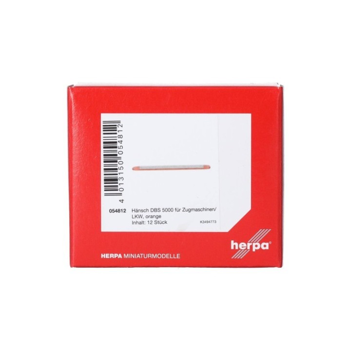 Herpa Tilbehør Hänsch DBS 5000 für Zugm/LKW orangetransparent (12 stk.) – produktbillede 3