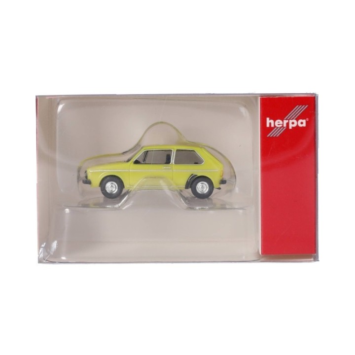 Herpa VW Golf I brillantgul (Spur TT) – produktbillede 5