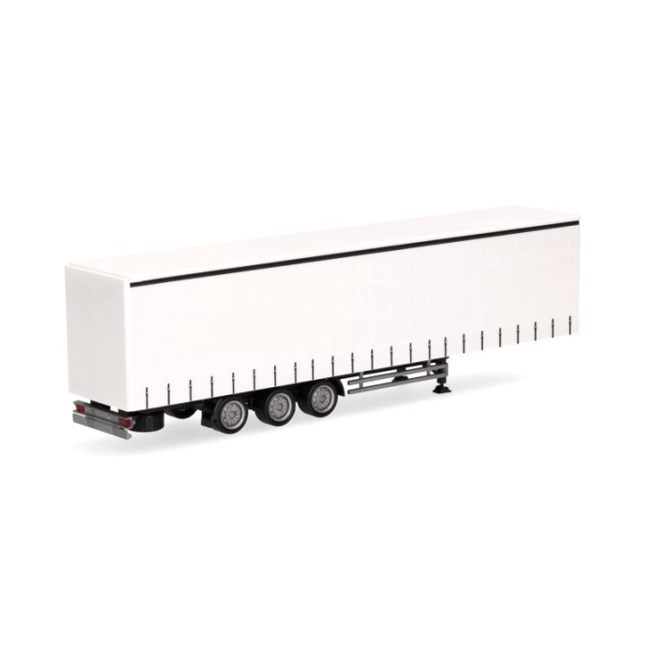 Herpa Lowlinergardintrailertrailer 3-akslet chassis sort – produktbillede 2