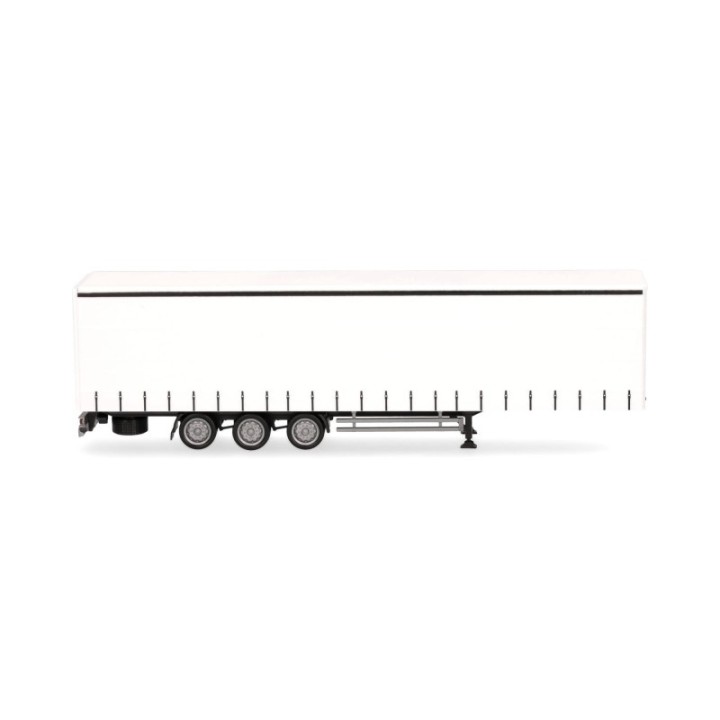 Herpa Lowlinergardintrailertrailer 3-akslet chassis sort – produktbillede 3