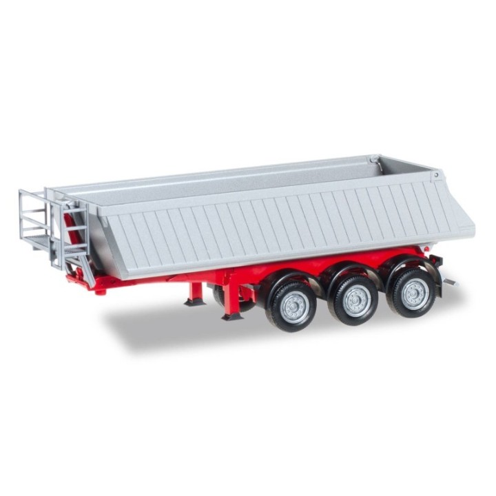 Herpa Schmitz Kipptrailer 3a rød