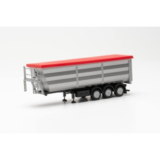 Herpa Stahlmuldentrailer sølv