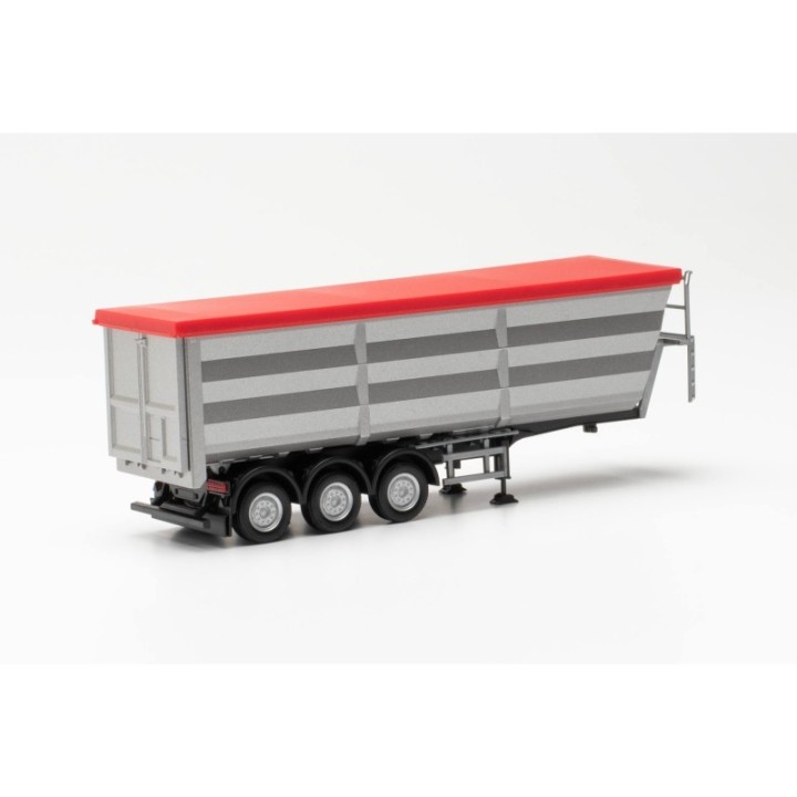 Herpa Stahlmuldentrailer sølv – produktbillede 2