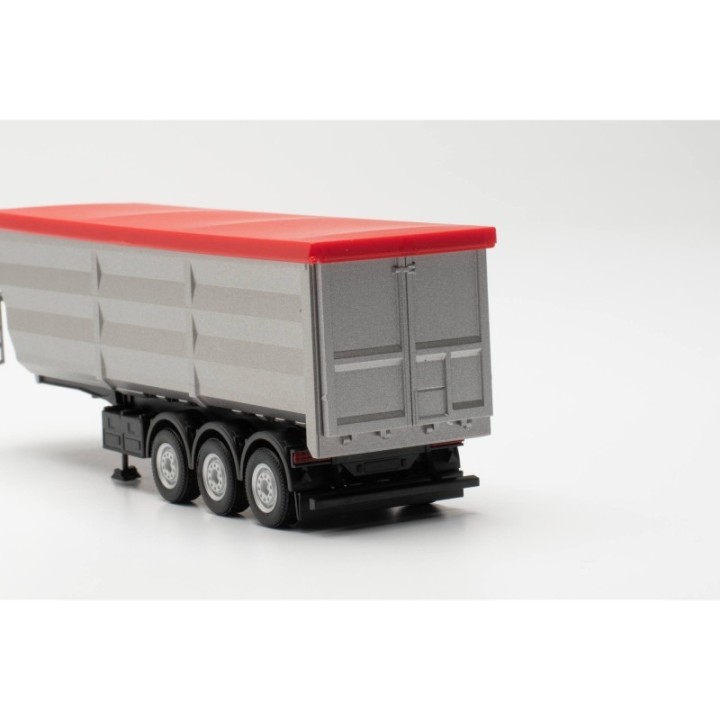 Herpa Stahlmuldentrailer sølv – produktbillede 5