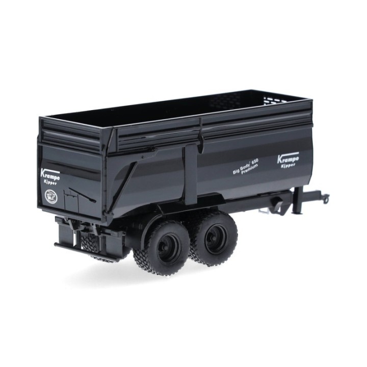 Herpa Krampe Kippmuldenanhænger BigBody 650 2-akslet sort – produktbillede 2