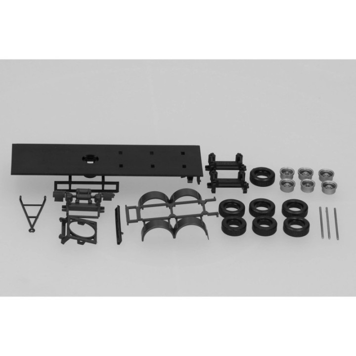 Herpa Reservedelsservice chassis Hänger 3-akslet 8m 2 stk – produktbillede 2