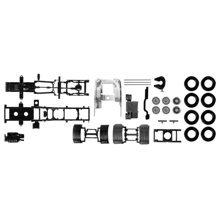 Herpa Trækkern-chassis Scania R Vorlauf 3-achs