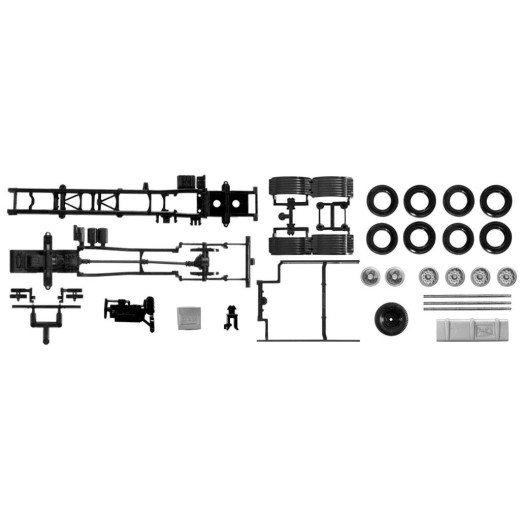 Herpa Chassis MAN LKW Euro 6 3-akslet 7 45m